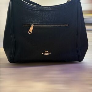 Coach Black Leather Shoulder Bag